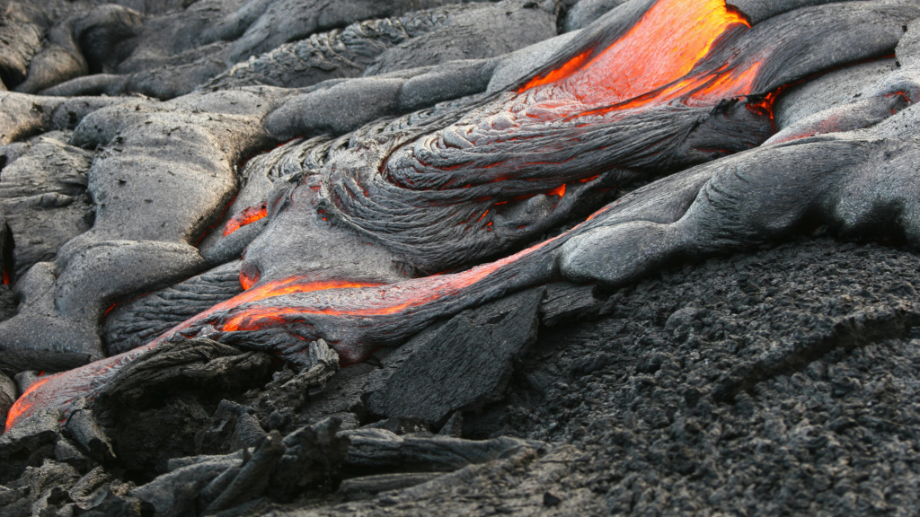 lava flow on the Big Island